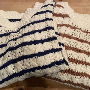 NWOT Bundle of 2 Knit Sweaters Nautical/Capsule/Fisherman Size 3X
